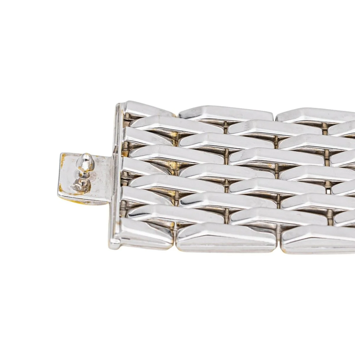 Bracelet Manchette CHIMENTO en or jaune et or blanc - Image 7