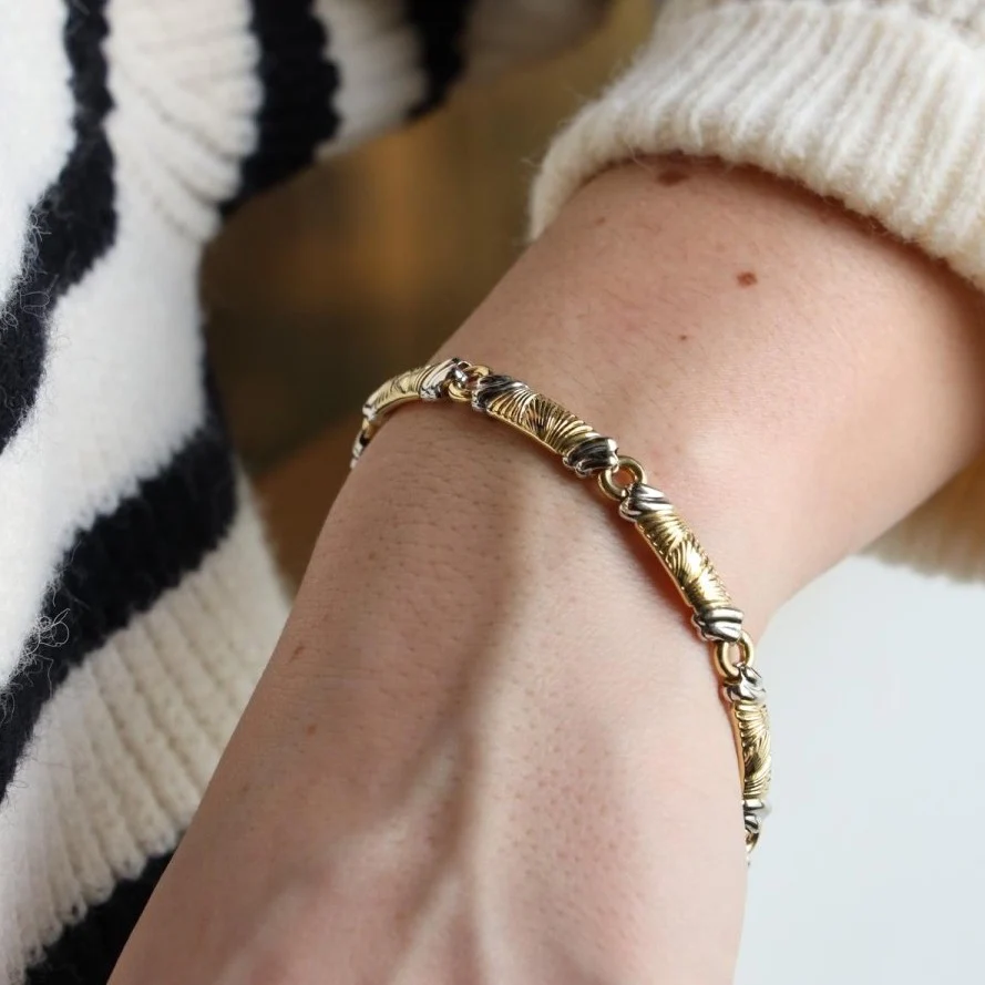 Bracelet CHIMENTO en 2 ors et en diamant - Image 2