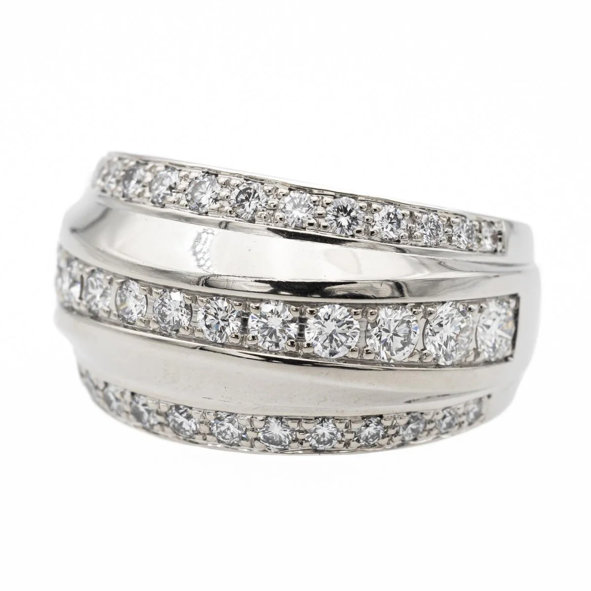 Chopard Bague Bandeau La Strada Or blanc diamant - Image 3