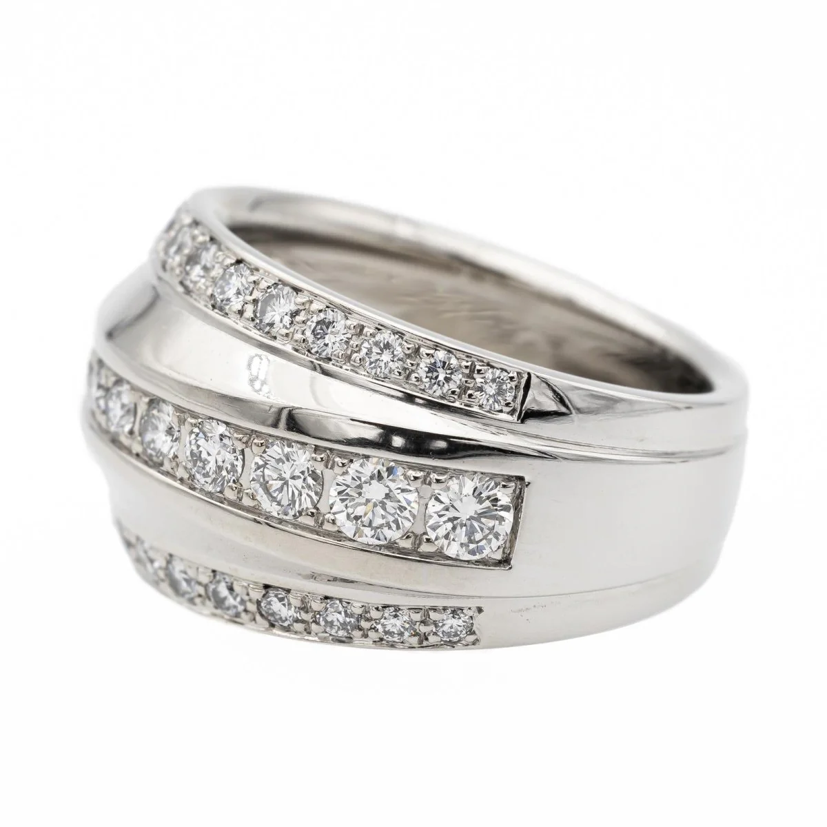 Chopard Bague Bandeau La Strada Or blanc diamant - Image 4