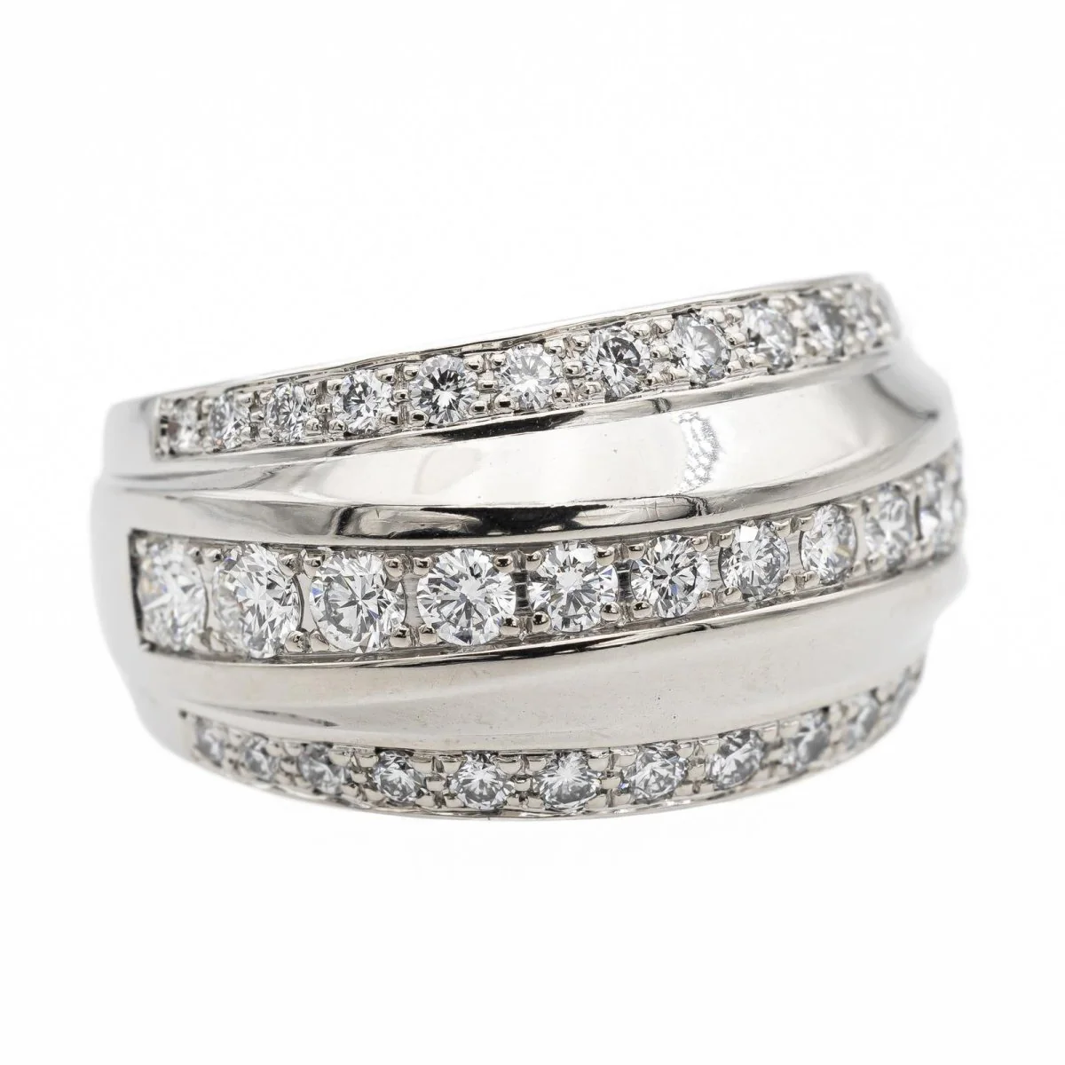 Chopard Bague Bandeau La Strada Or blanc diamant - Image 8