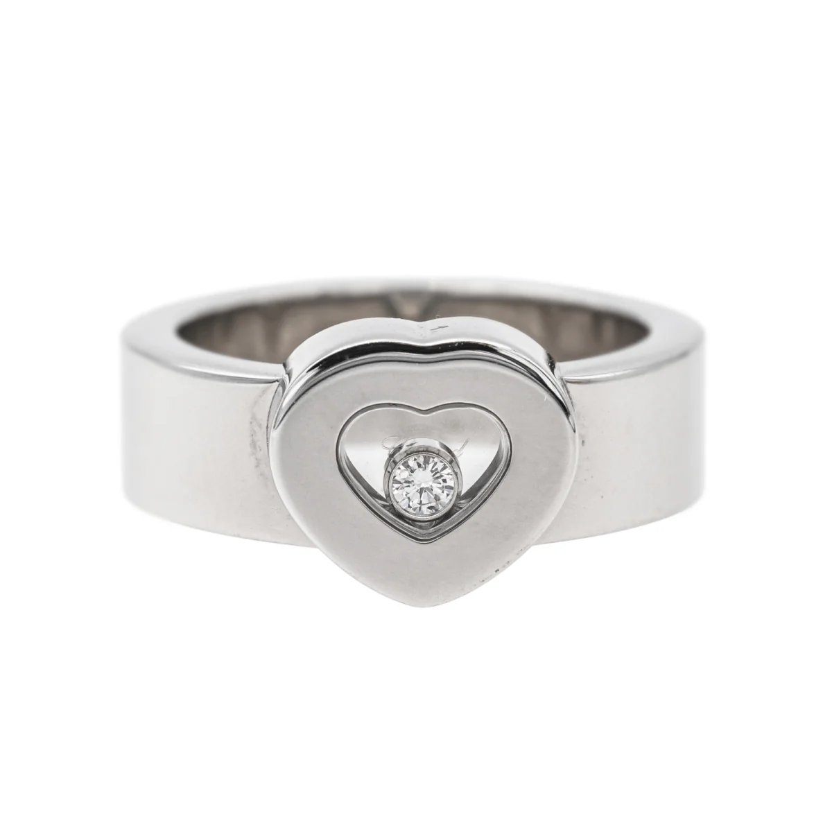 Bague Coeur Happy Diamonds Chopard en or blanc et diamant