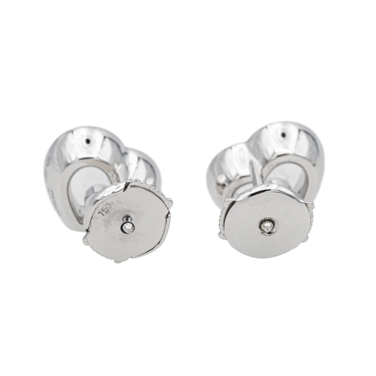 Boucles d'oreilles CHOPARD "Happy Diamonds" en or blanc et diamants - Image 5