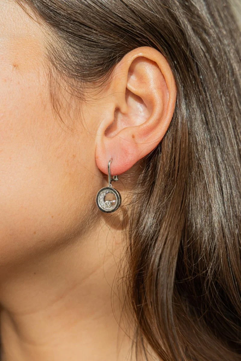 Chopard Boucles d'oreilles Happy Diamonds Or blanc Diamant - Image 2
