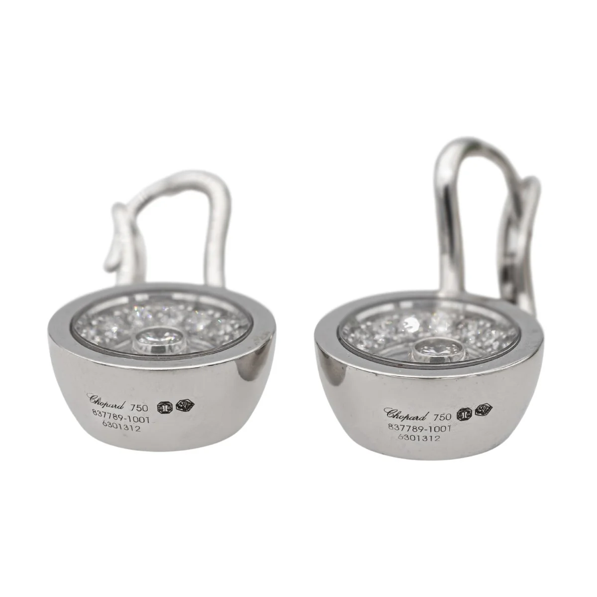 Chopard Boucles d'oreilles Happy Diamonds Or blanc Diamant - Image 5