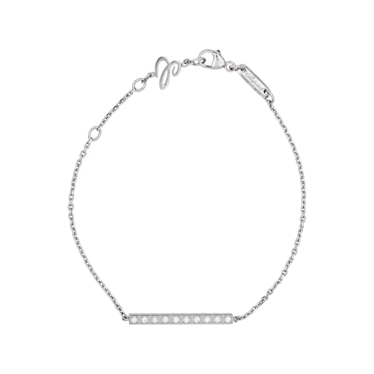 Bracelet Ligne CHOPARD "Ice Cube" en or blanc et diamants - Image 4