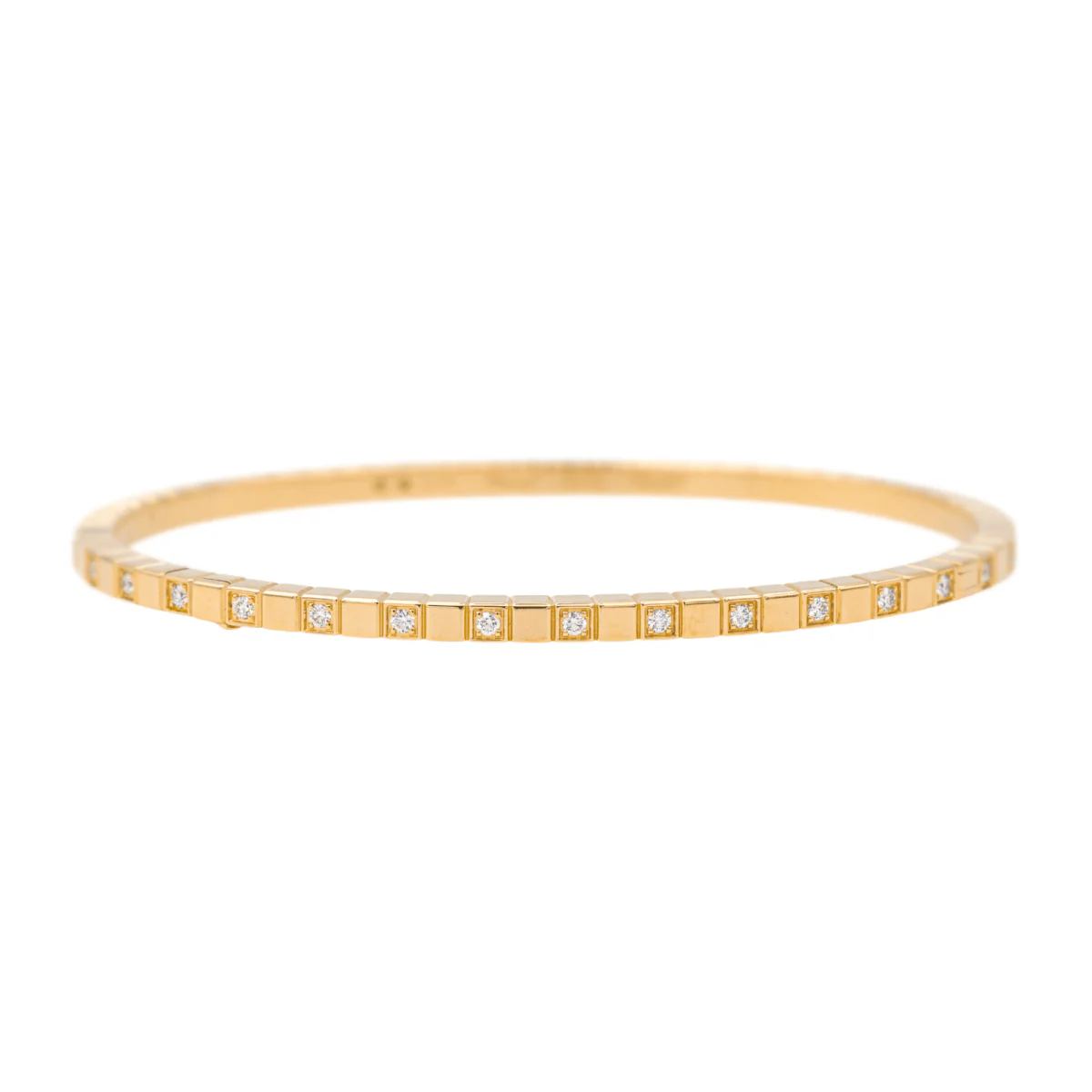 Bracelet Jonc CHOPARD "Ice Cube" en or jaune et diamants