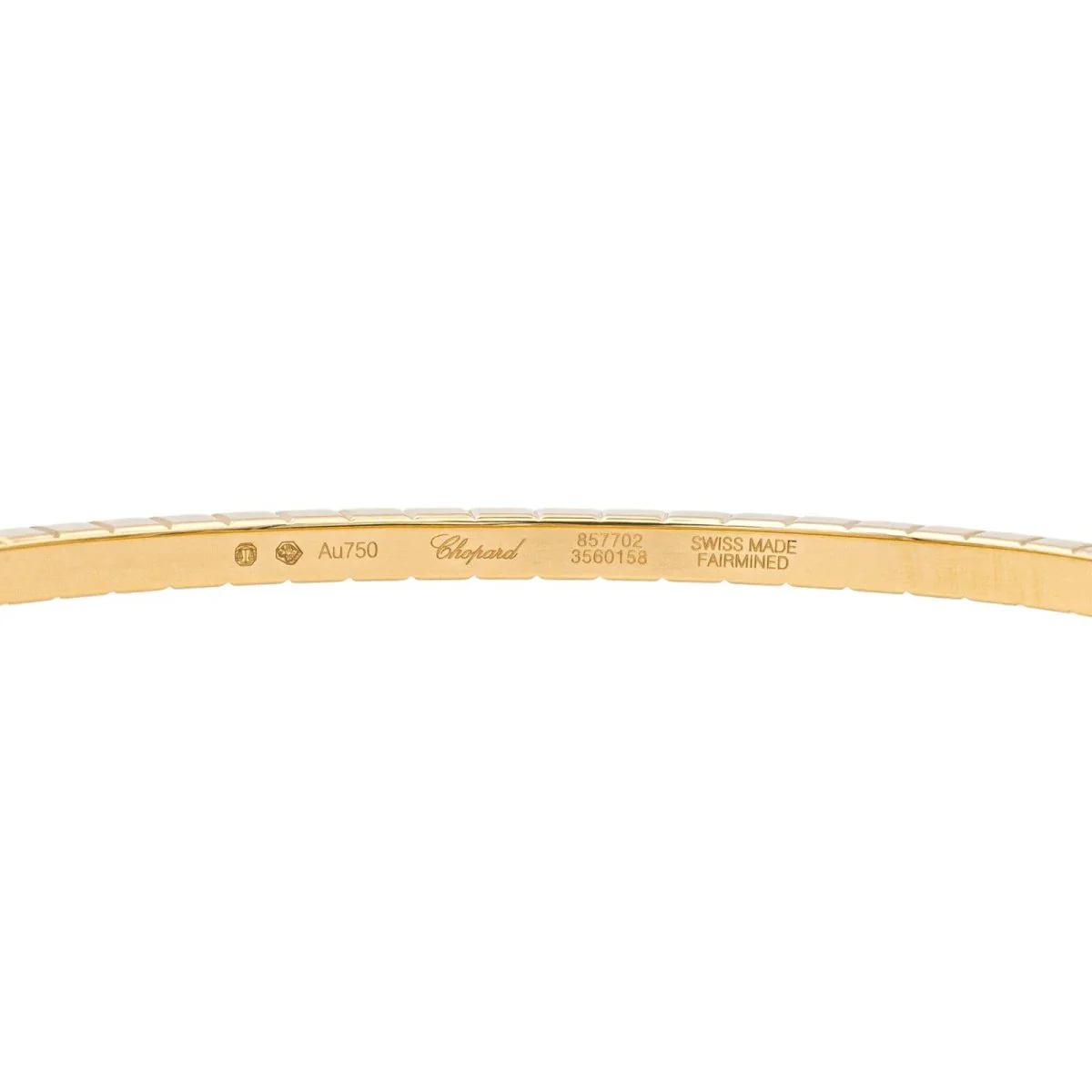 Bracelet Jonc CHOPARD "Ice Cube" en or jaune et diamants - Image 4