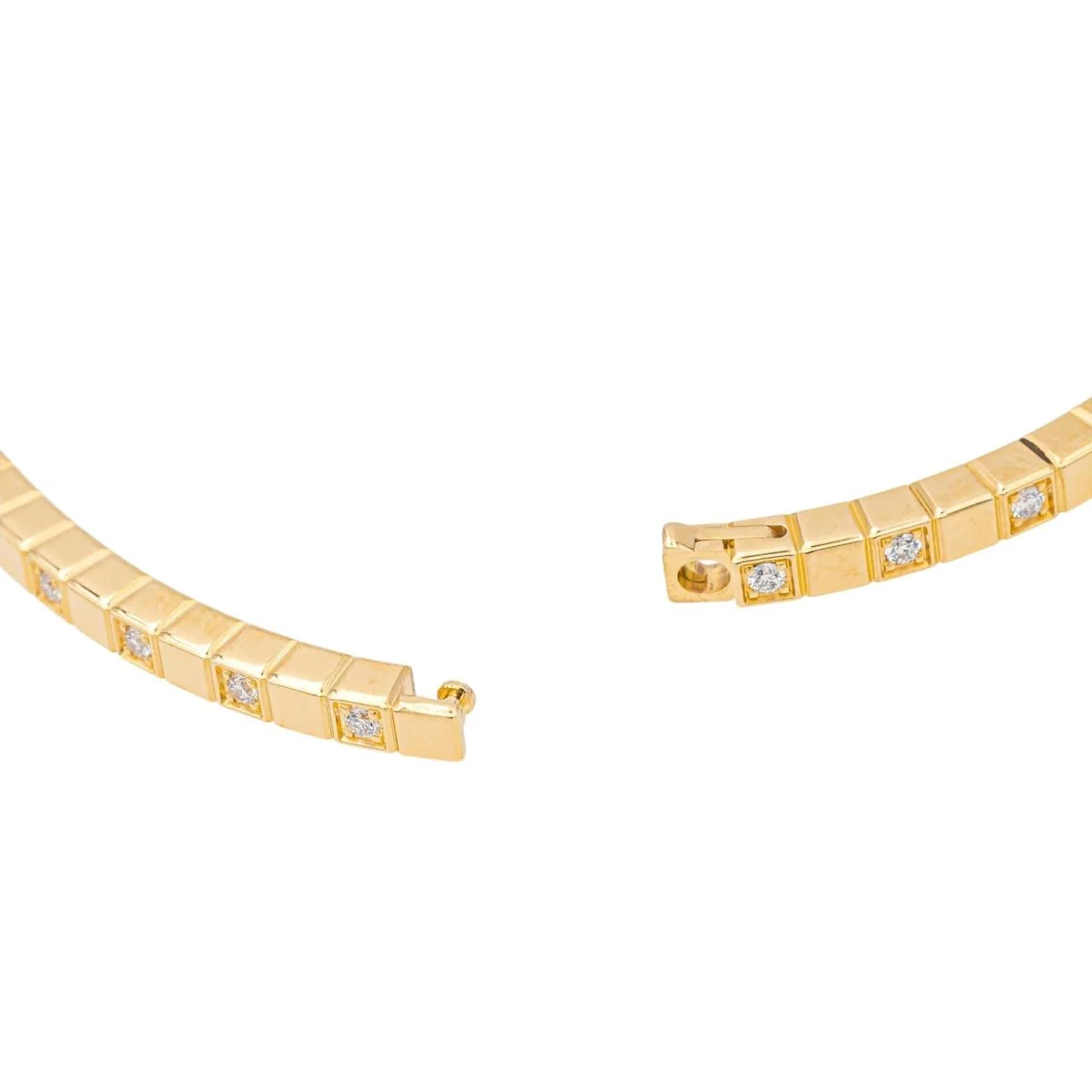 Bracelet Jonc CHOPARD "Ice Cube" en or jaune et diamants - Image 5