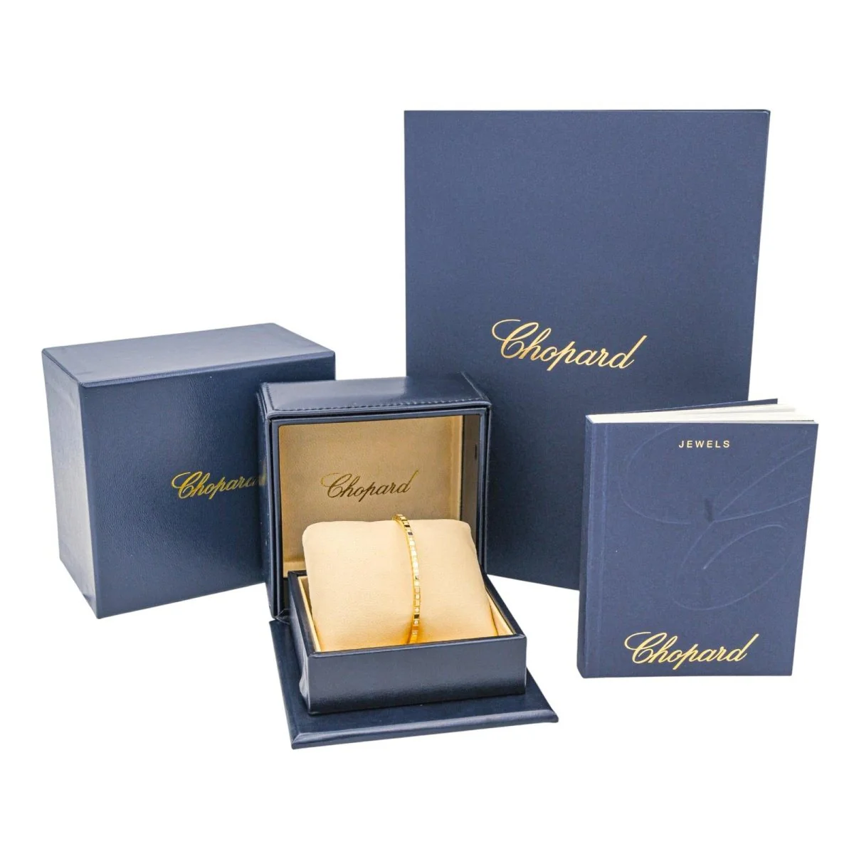Bracelet Jonc CHOPARD "Ice Cube" en or jaune et diamants - Image 6