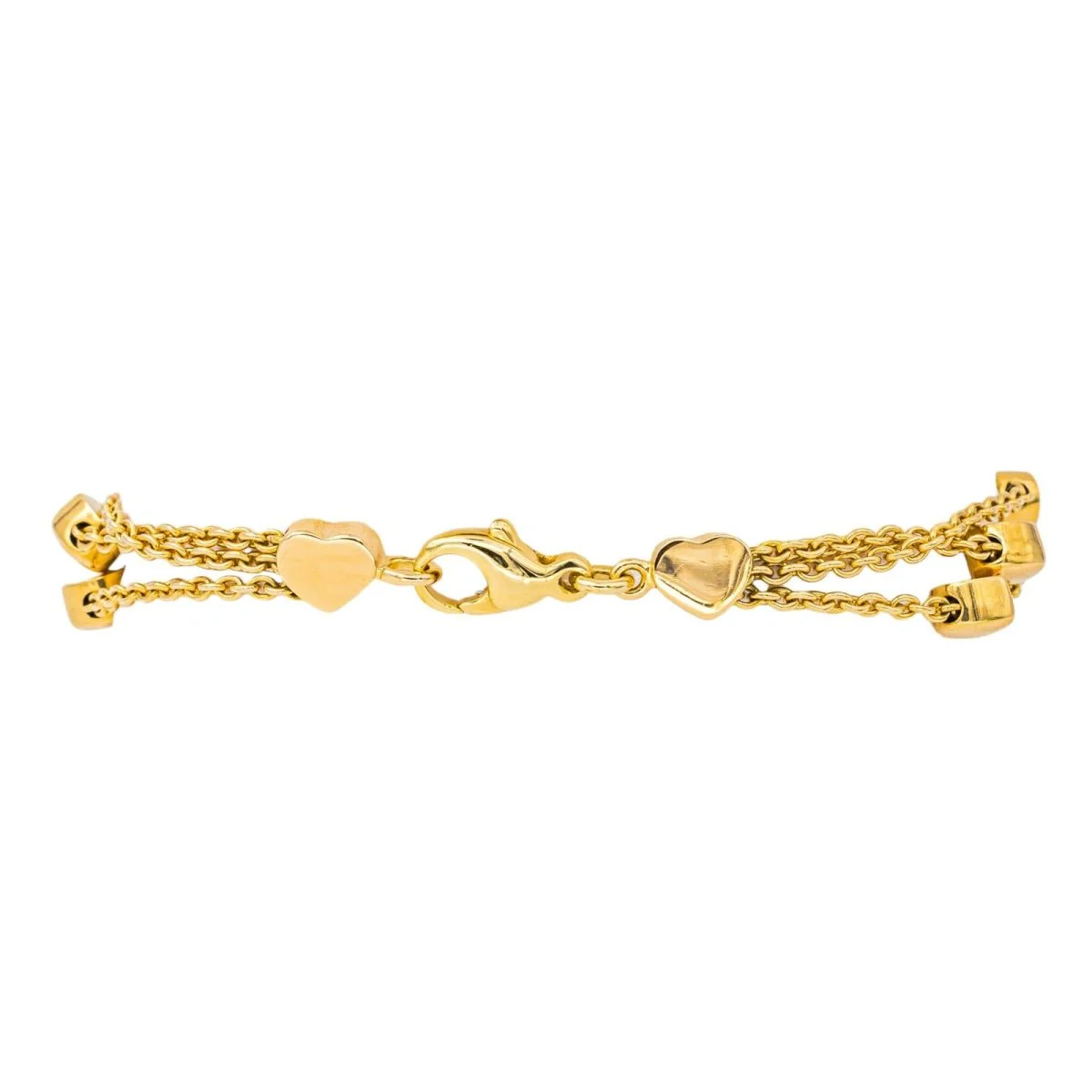 Bracelet Maille CHOPARD "Love Happy Diamonds" en or jaune et diamants - Image 7