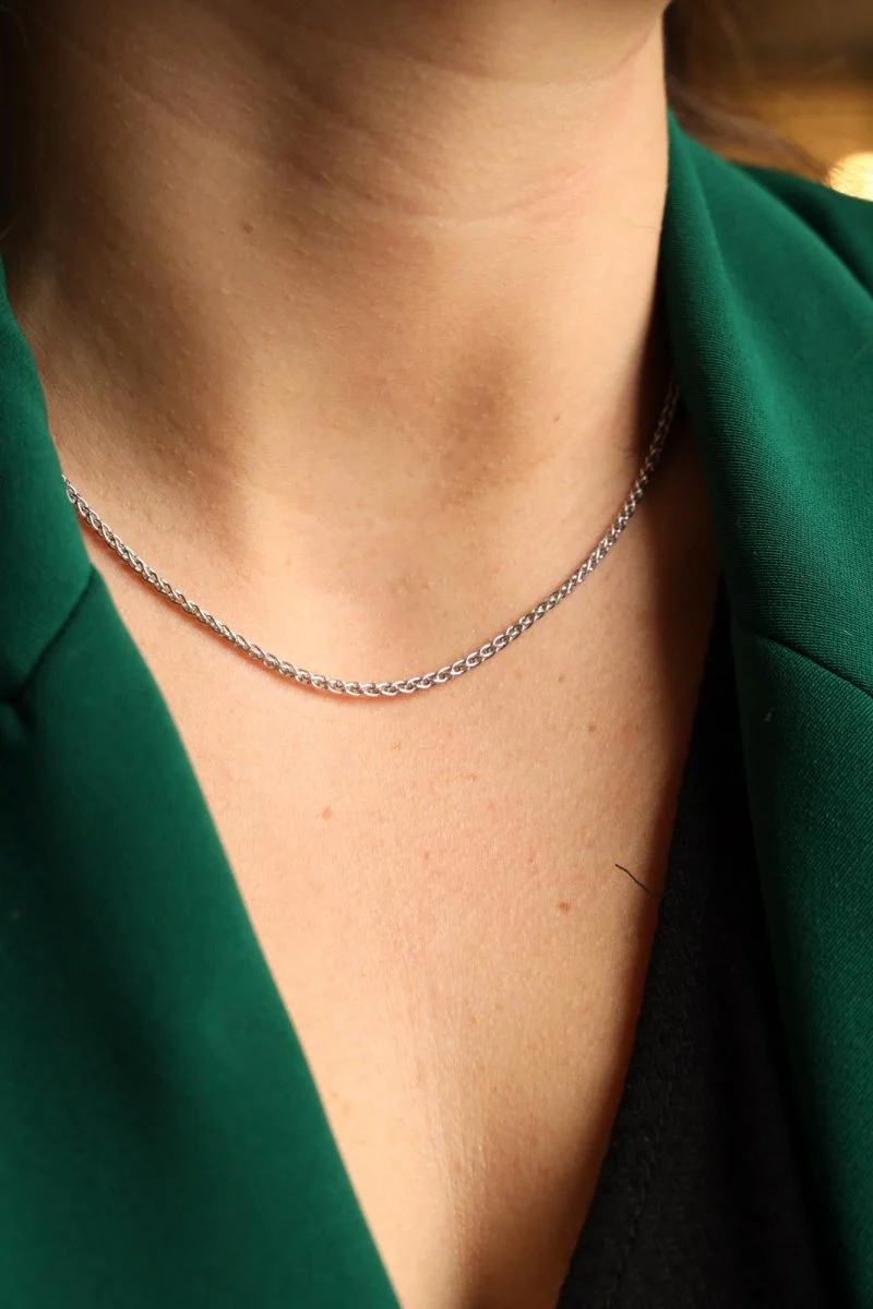 Collier Chaîne CHOPARD en or blanc - Image 5