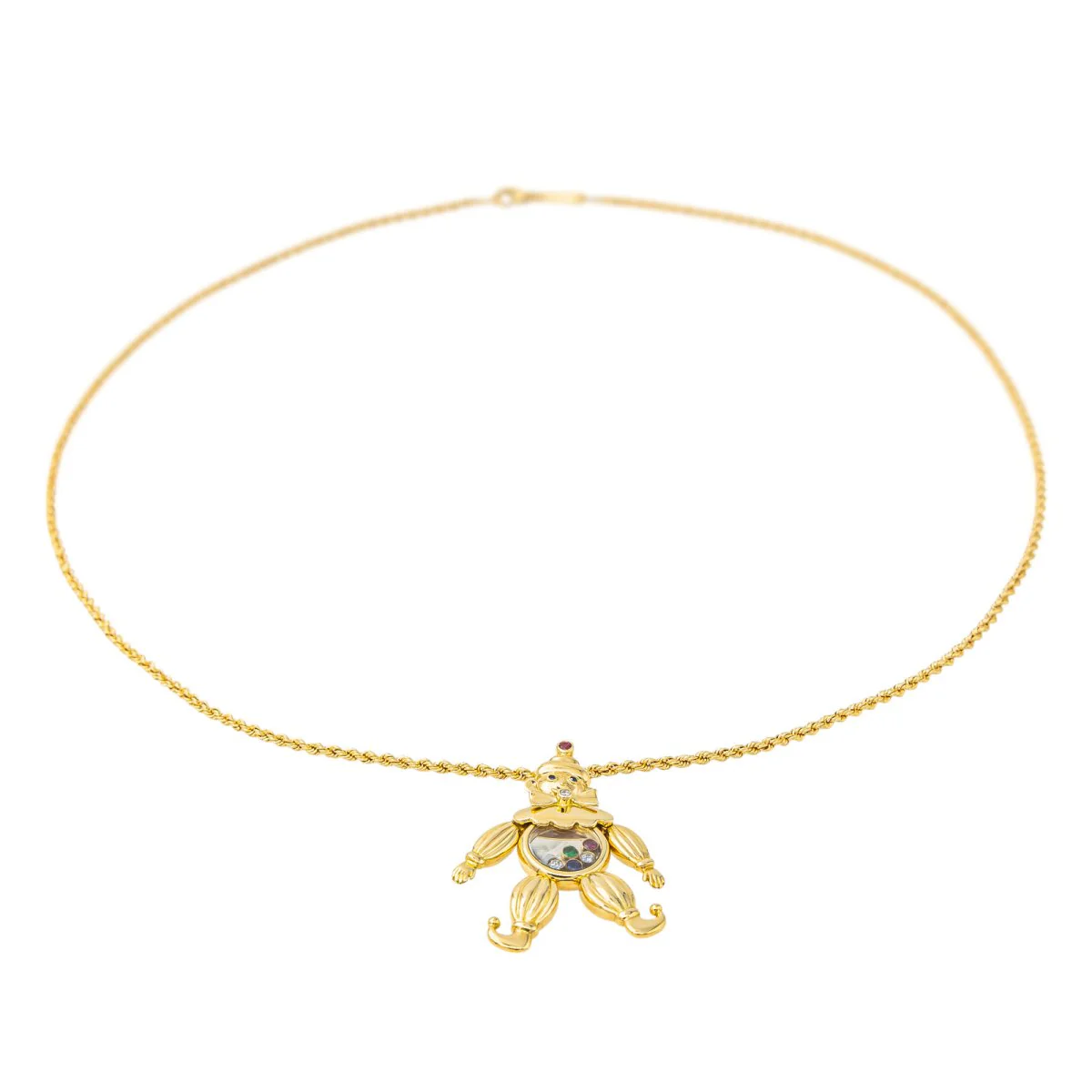 Collier CHOPARD "Happy Clown" en or jaune et diamant - Image 4