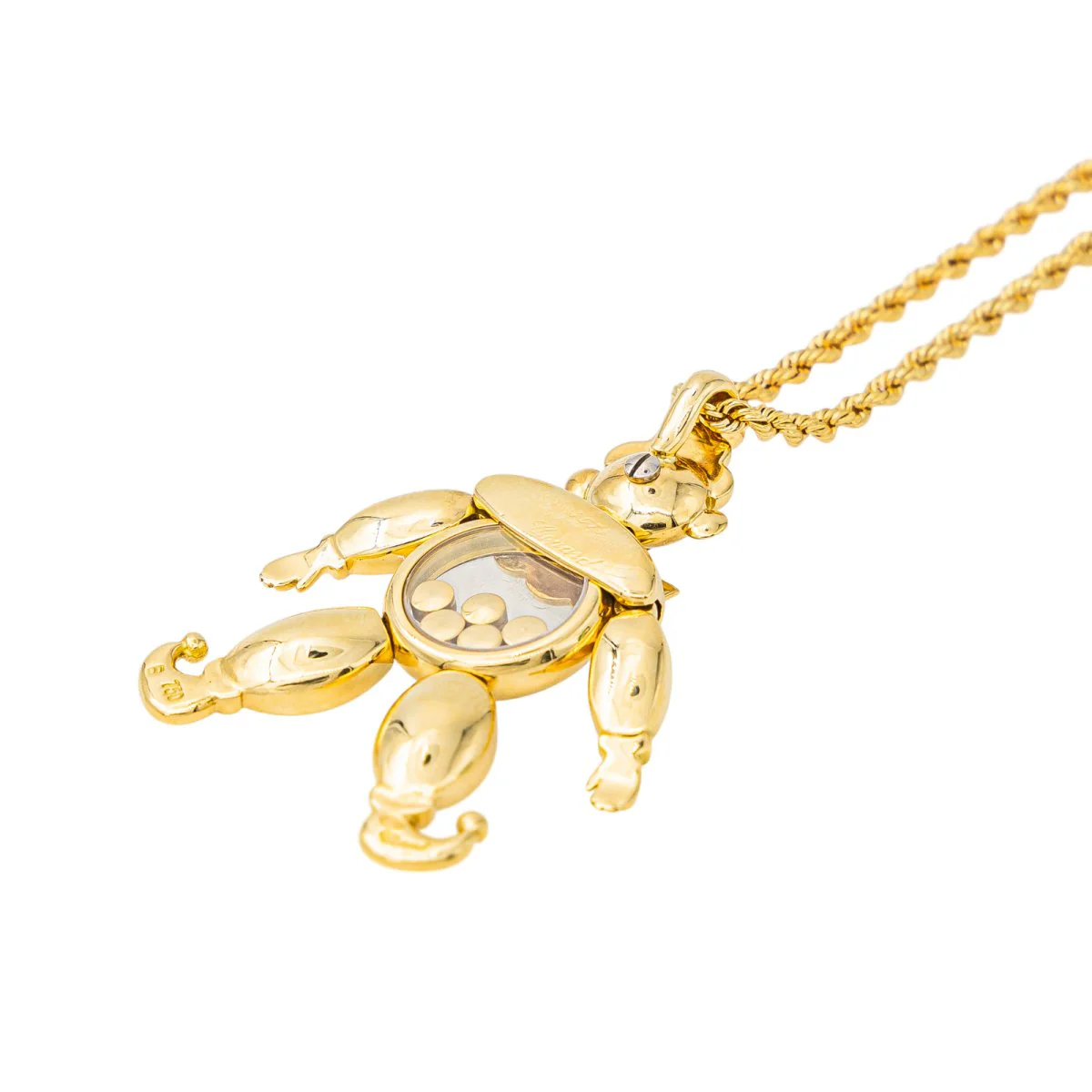 Collier CHOPARD "Happy Clown" en or jaune et diamant - Image 6