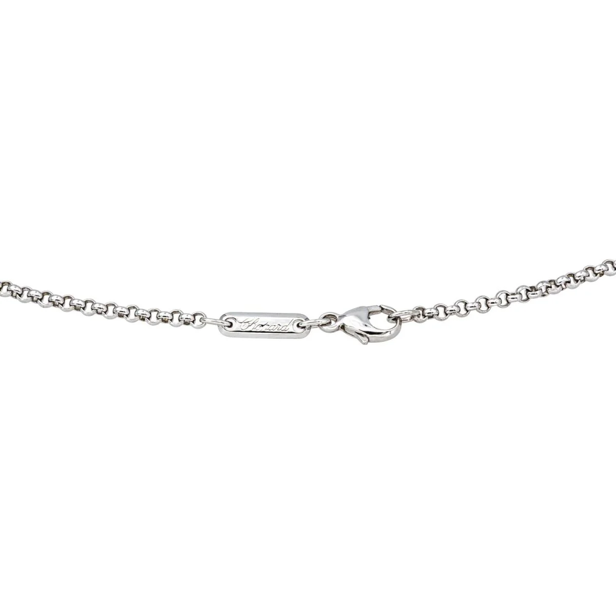 Collier Pendentif CHOPARD "Happy Diamond" en or blanc et diamants - Image 5