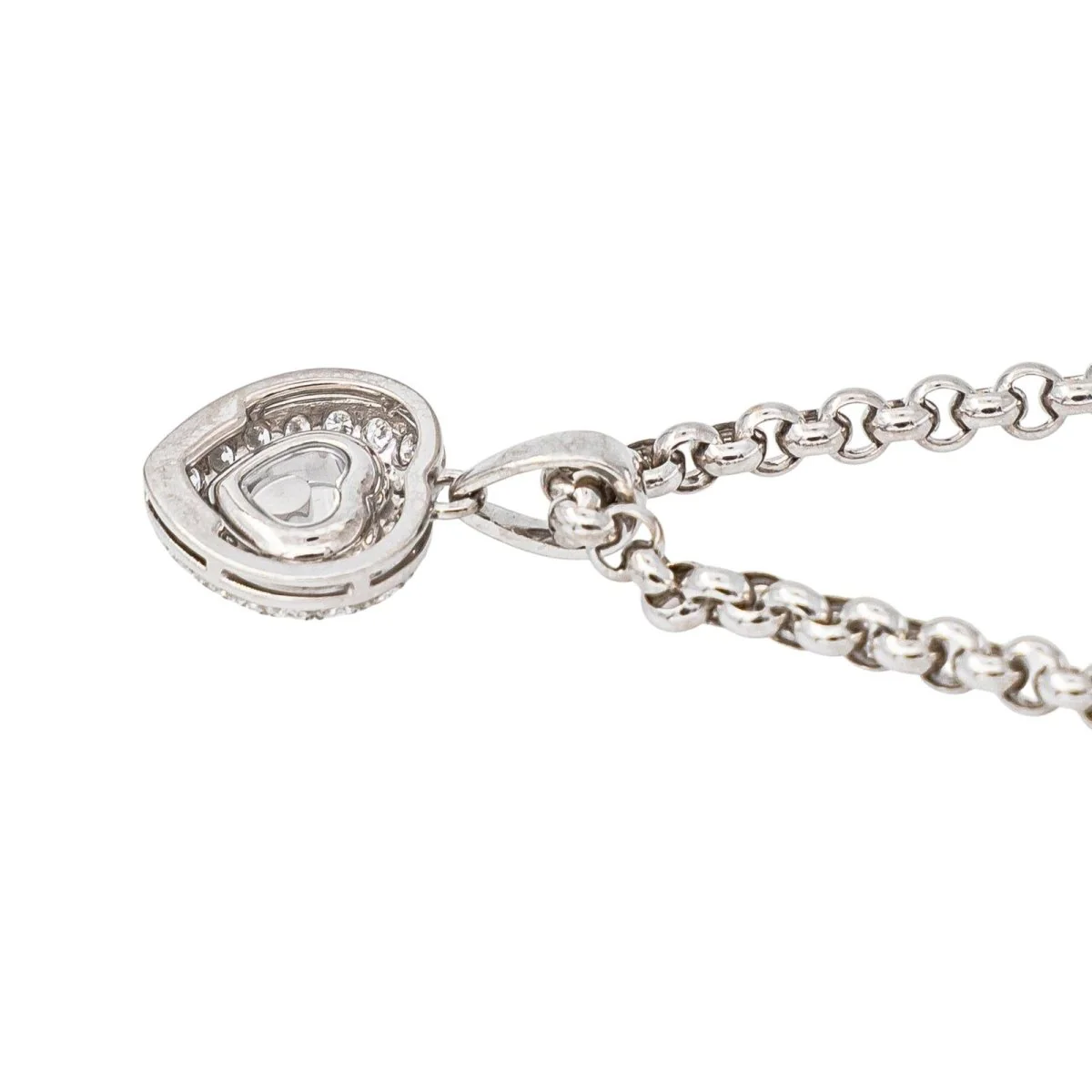 Collier Pendentif CHOPARD "Happy Diamonds" en or blanc et diamants - Image 6