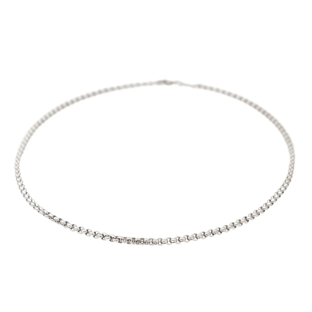 Collier Maille jaseron CHOPARD en or blanc - Image 3