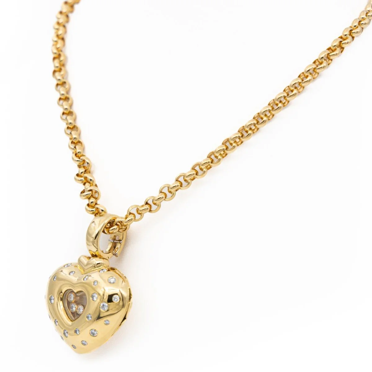 Collier Pendentif CHOPARD "Happy Diamonds" en or jaune et diamants - Image 6