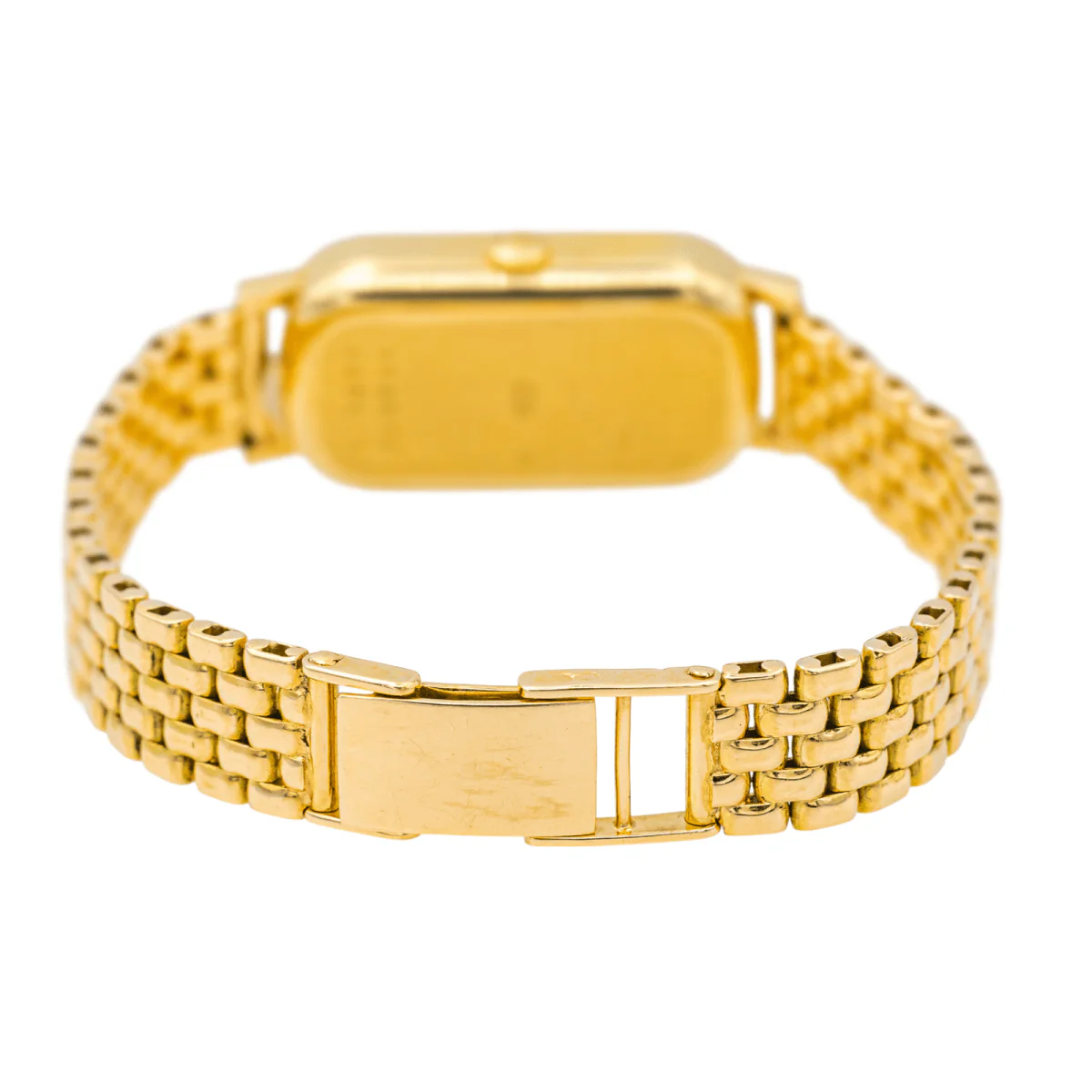Montre CHOPARD "Classique" en or jaune, saphir et diamants - Image 5