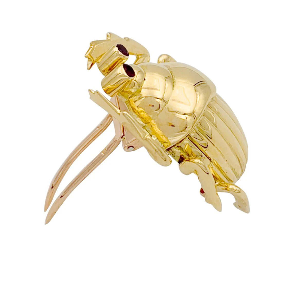 Broche Clip Scarabée en or jaune - Image 4