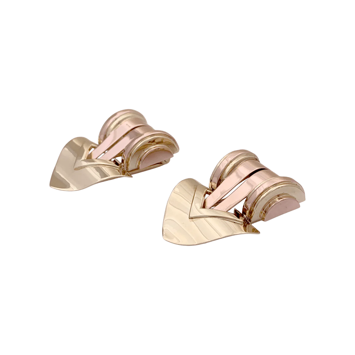 Broches Clips TIFFANY & CO. en or jaune et or rose - Image 4