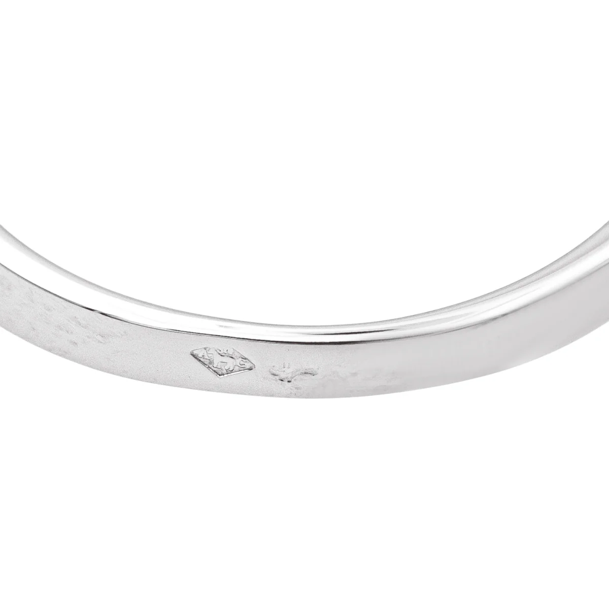 Bague Solitaire CLOZEAU en or blanc, laque et diamant - Image 7