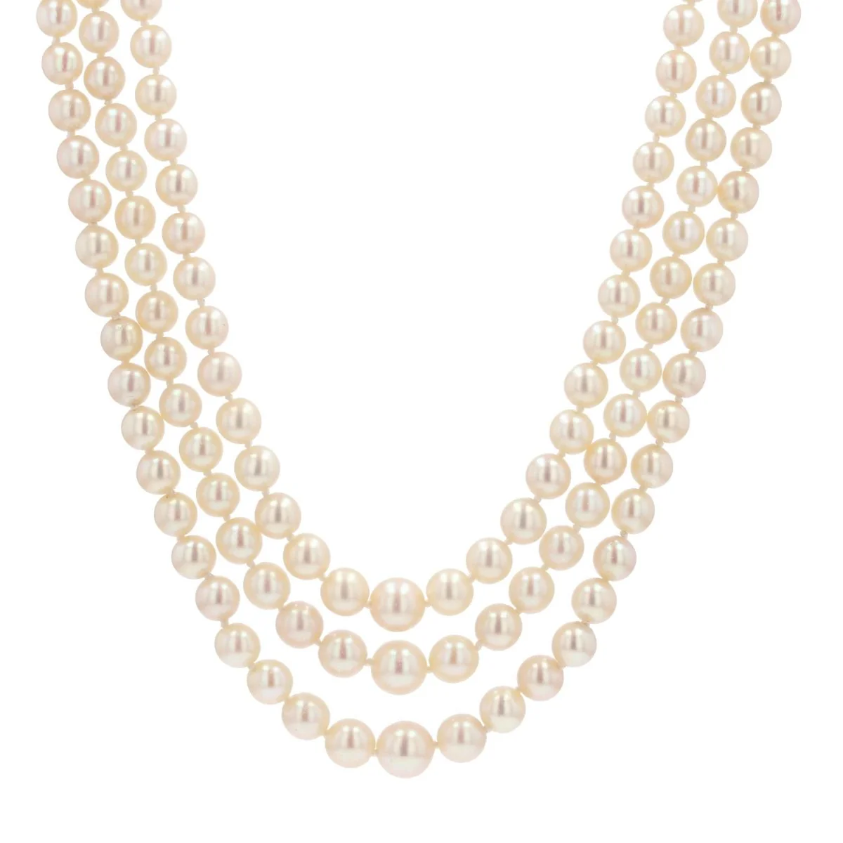 Collier Perles en or blanc et diamant