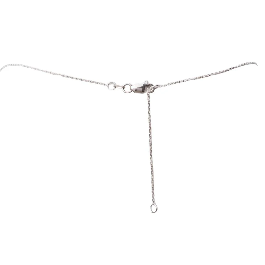 Collier en or blanc, saphirs et diamants - Image 3