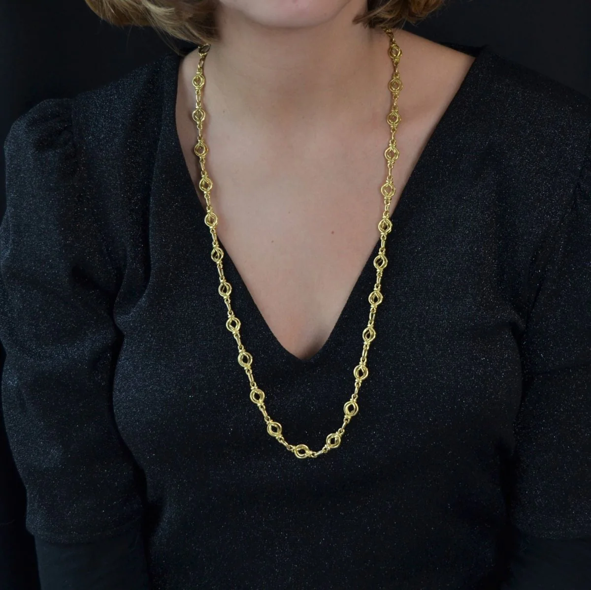 Collier Maille en or jaune - Image 2