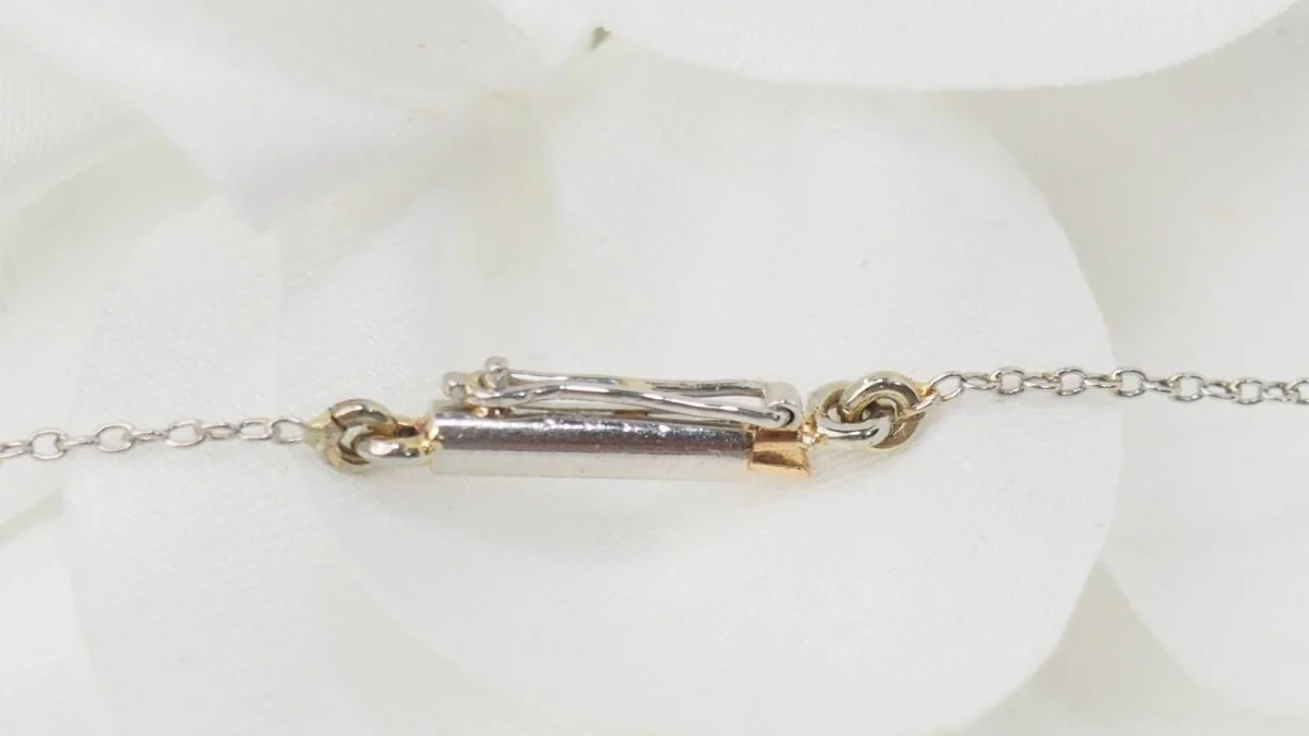Collier ancien en or platine et diamants - Image 4
