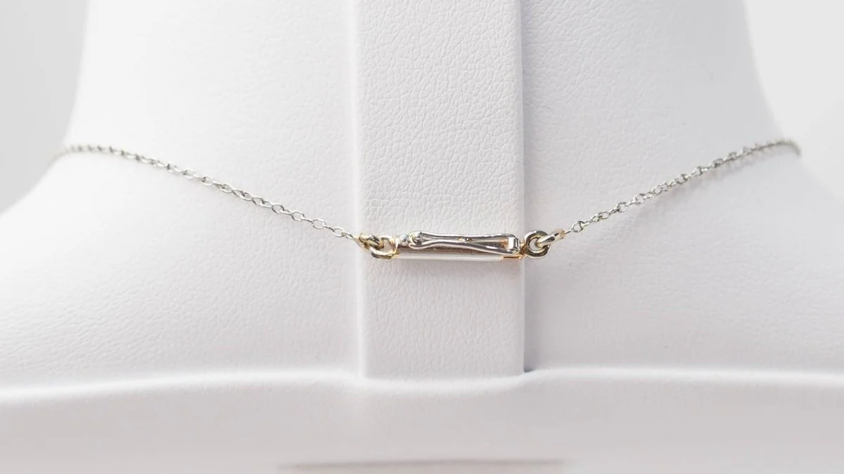Collier ancien en or platine et diamants - Image 5