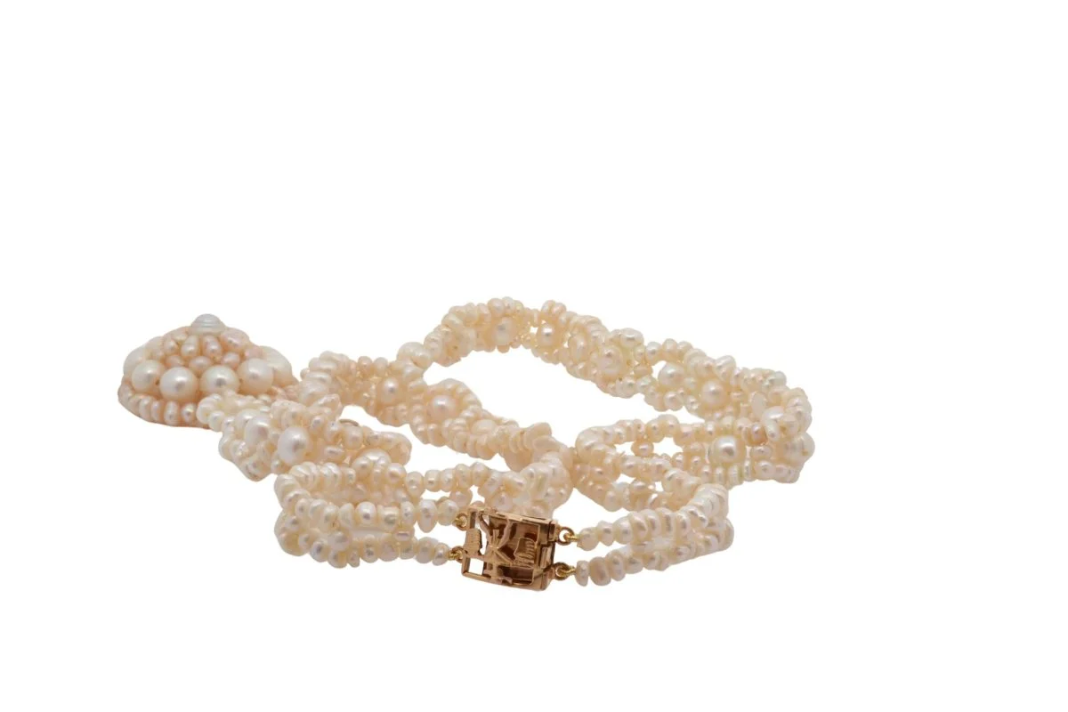 Collier en or et perles fines - Image 4