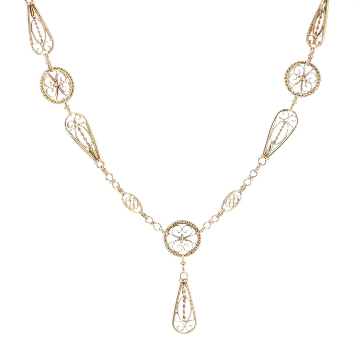 Collier Filigrané en or jaune