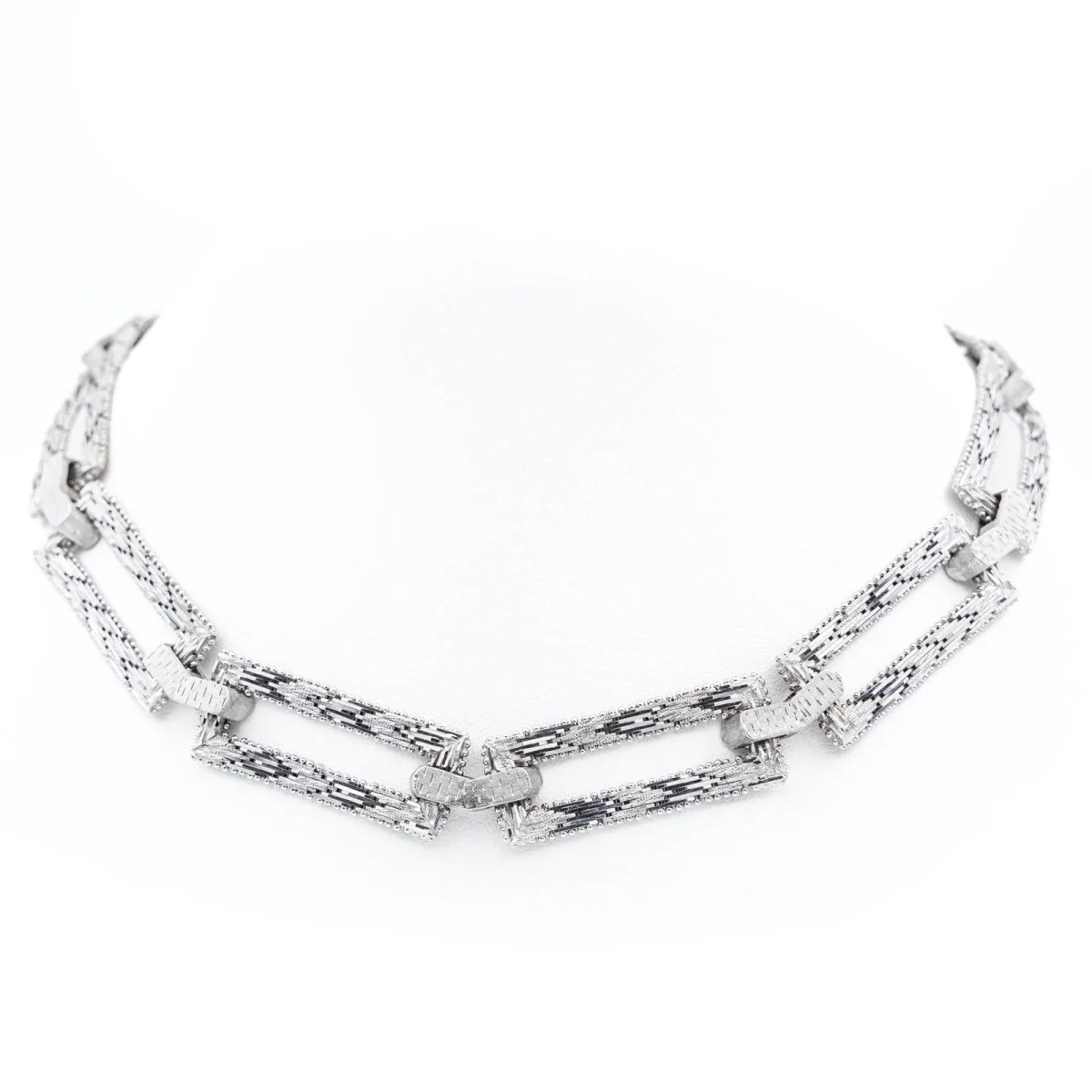 Collier Art déco Or blanc
