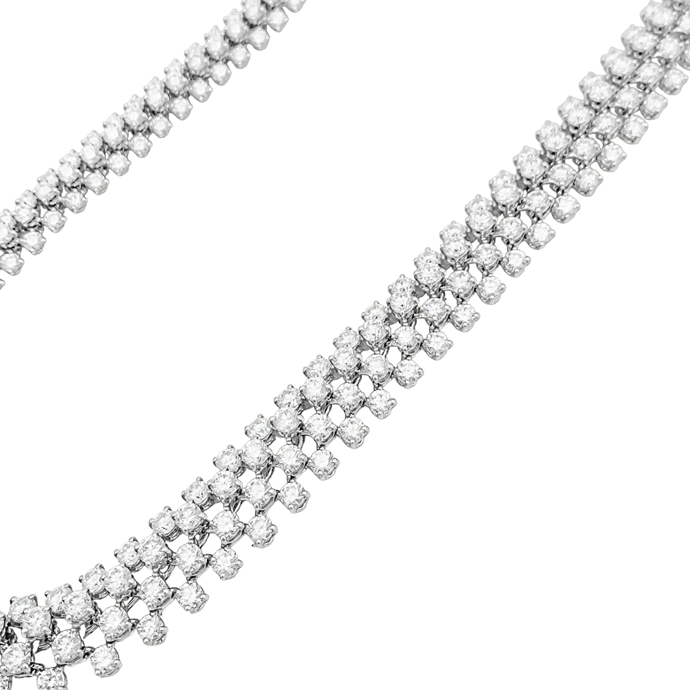 Collier Rivière BOUCHERON "Angélique" en or blanc et diamants - Image 4
