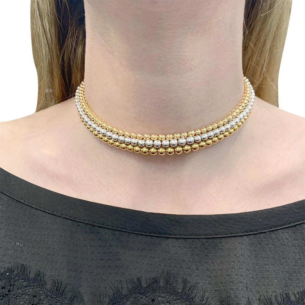 Collier Boucheron, "Grains de Raisin", trois ors. - Image 5