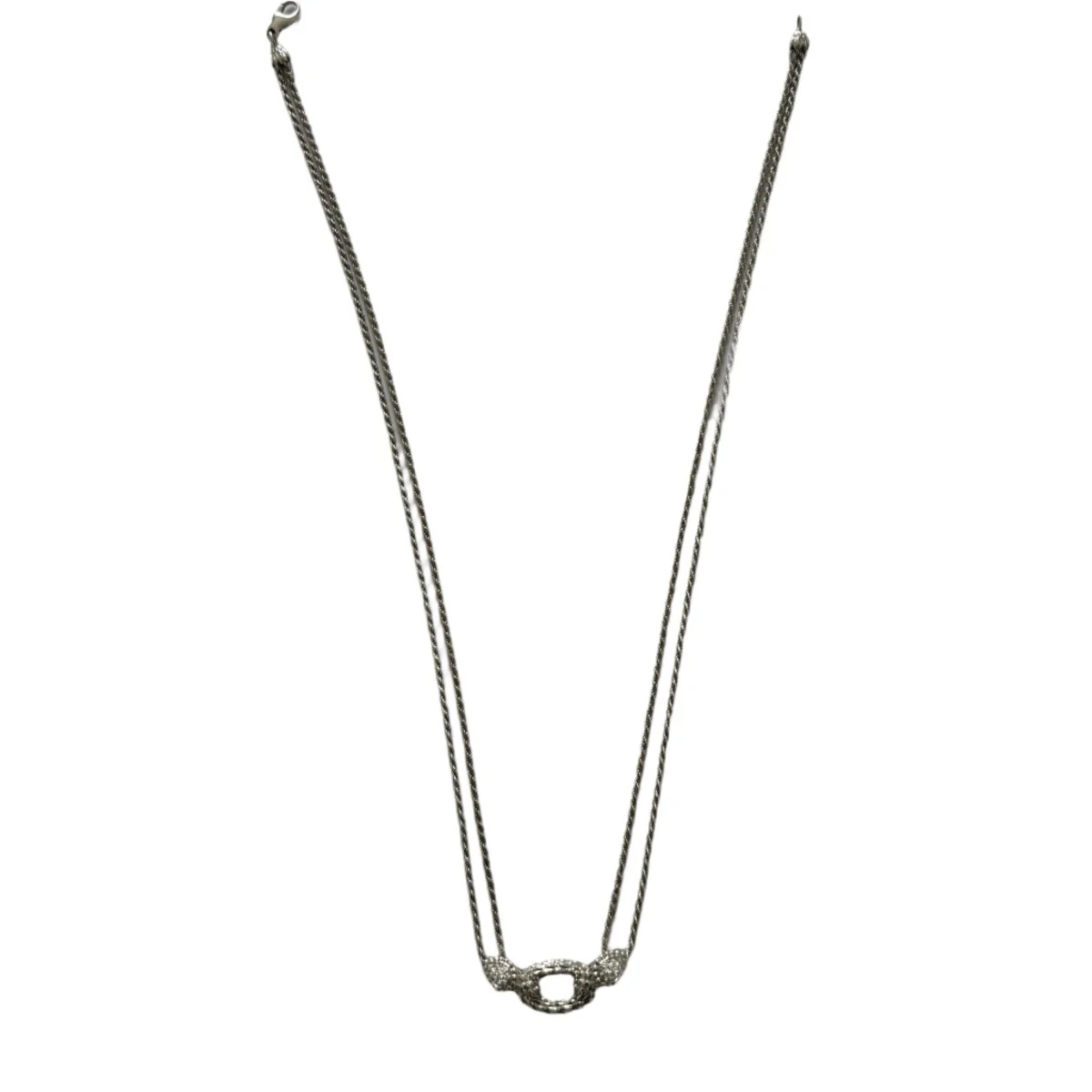 Collier Boucheron Serpent en or blanc et diamants