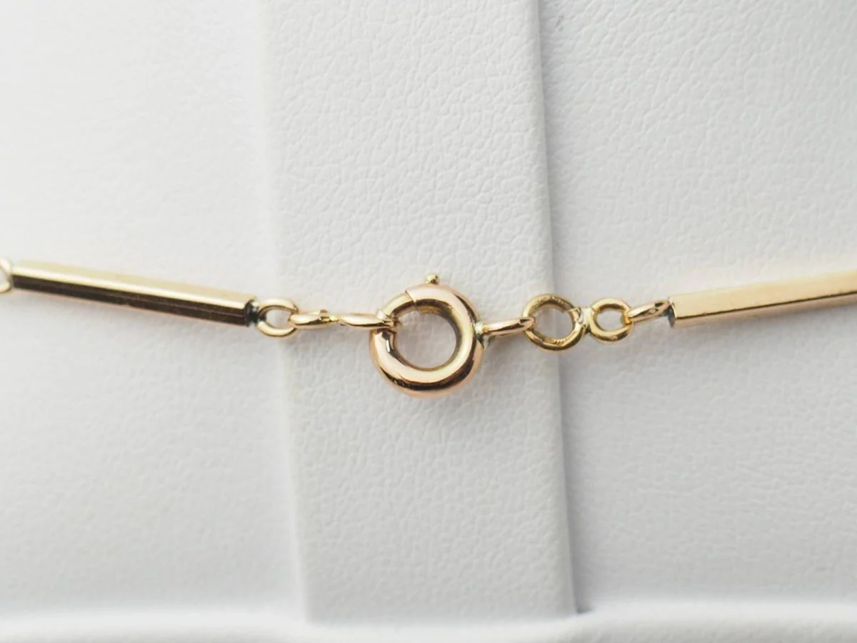 Collier boules en or rosé - Image 5