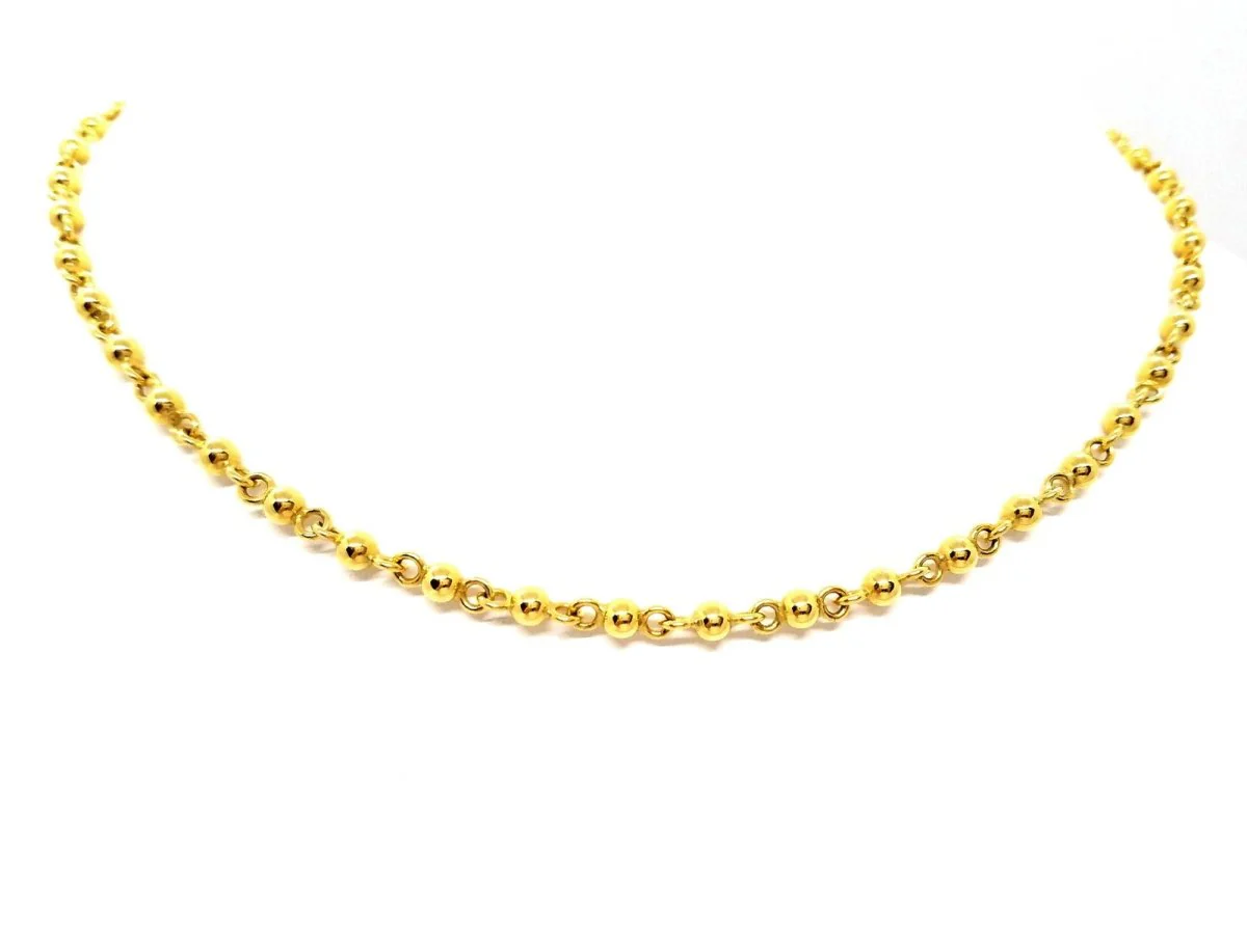 Collier Boules Or jaune - Image 3