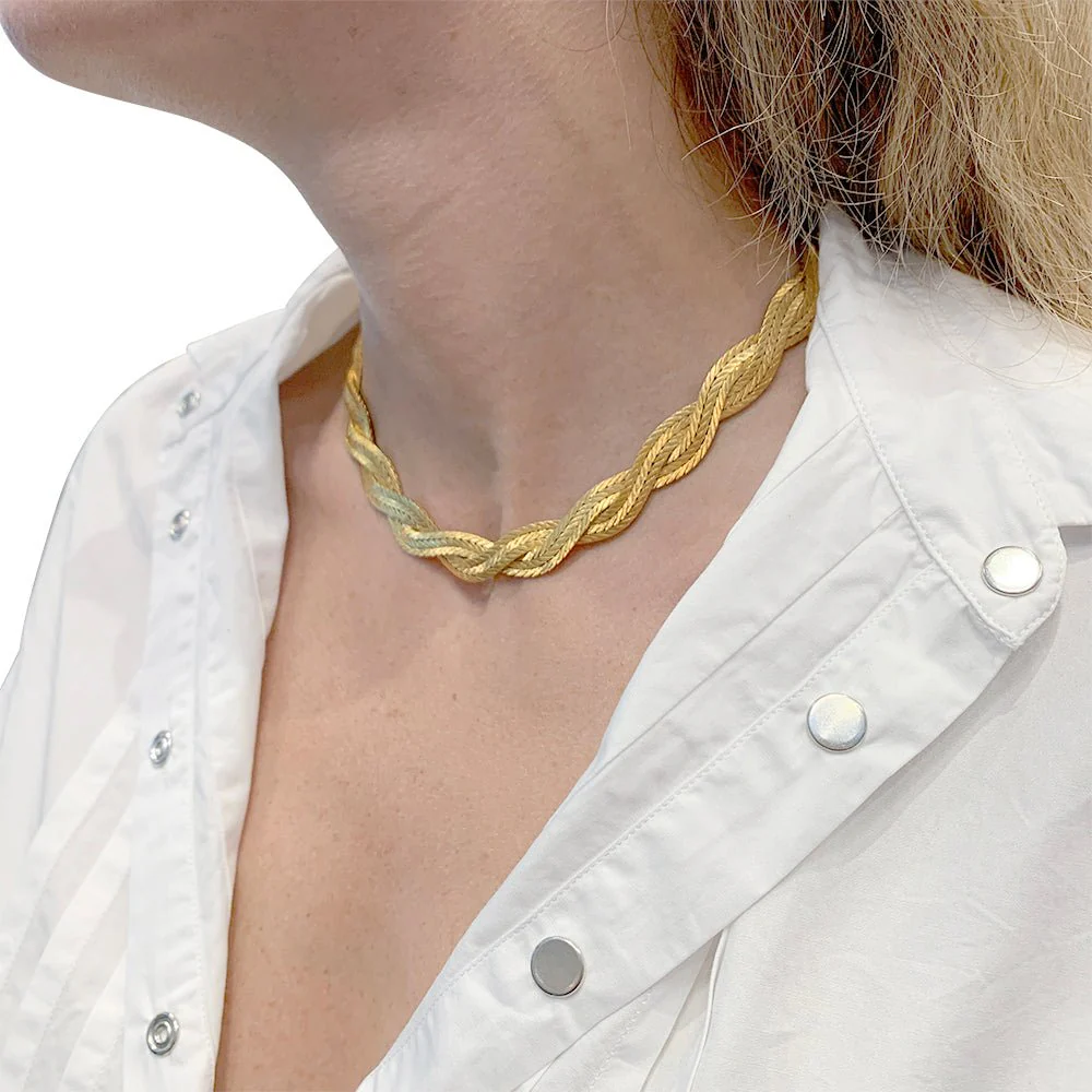 Collier Buccellati, tresse en or jaune - Image 11