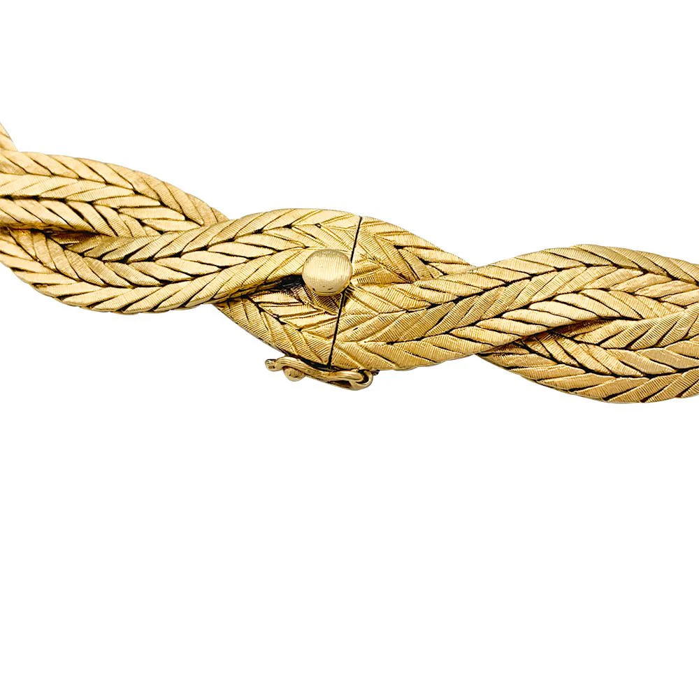 Collier Buccellati, tresse en or jaune - Image 6