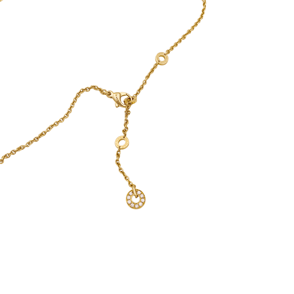 Collier Chaîne BULGARI "Astrale" en or jaune, topazes, citrines, péridots, rhodolites, tourmalines et diamants - Image 6