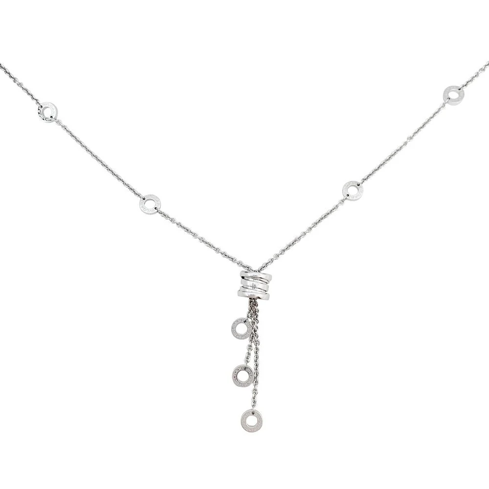Collier Bulgari, "B.Zero1", or blanc
