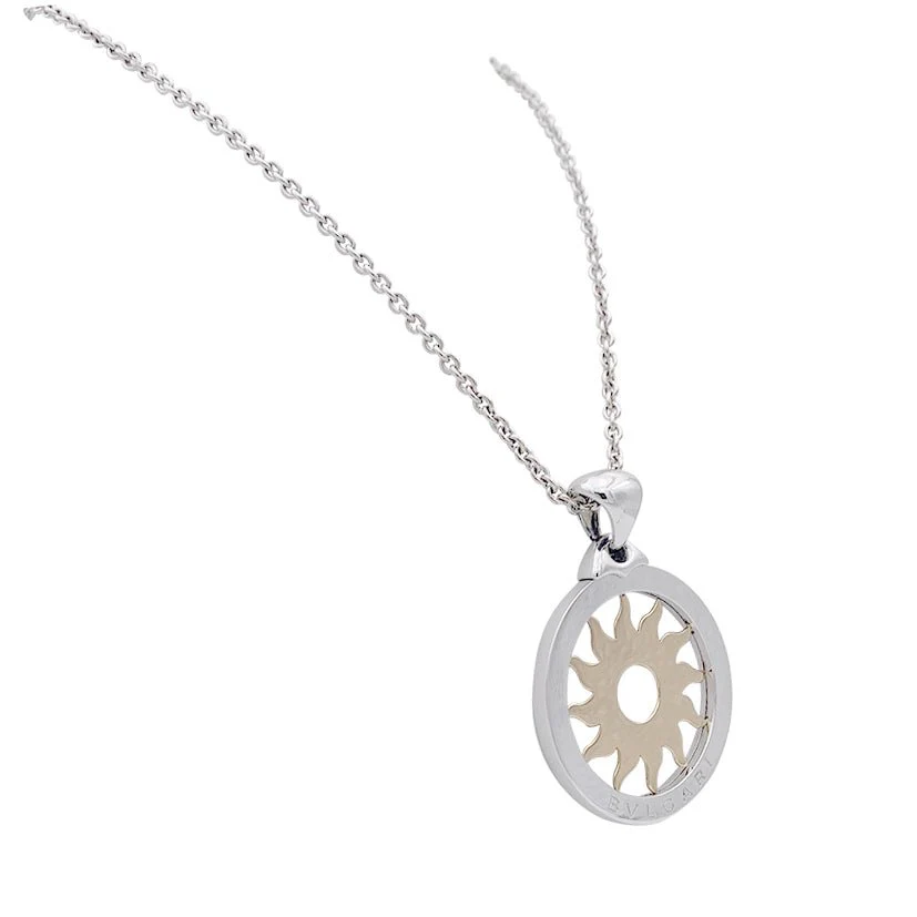 Collier Bulgari, "Tondo Sun", deux ors, acier. - Image 4