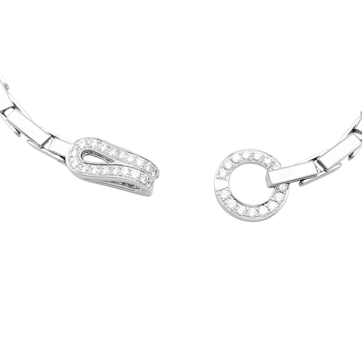 Collier CARTIER "Agrafe" en or blanc et diamants. - Image 6