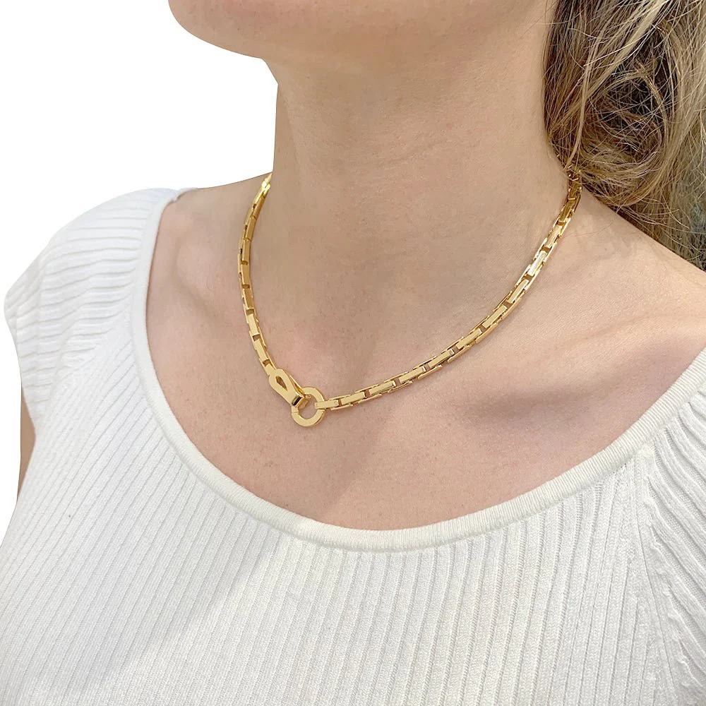 Collier CARTIER " Agrafe" en or jaune - Image 2