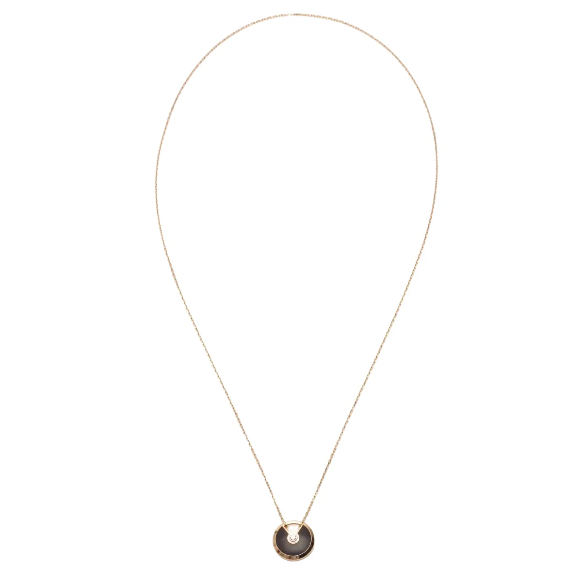 Sautoir Cartier Amulette PM en or rose et bois d'amourette - Image 2