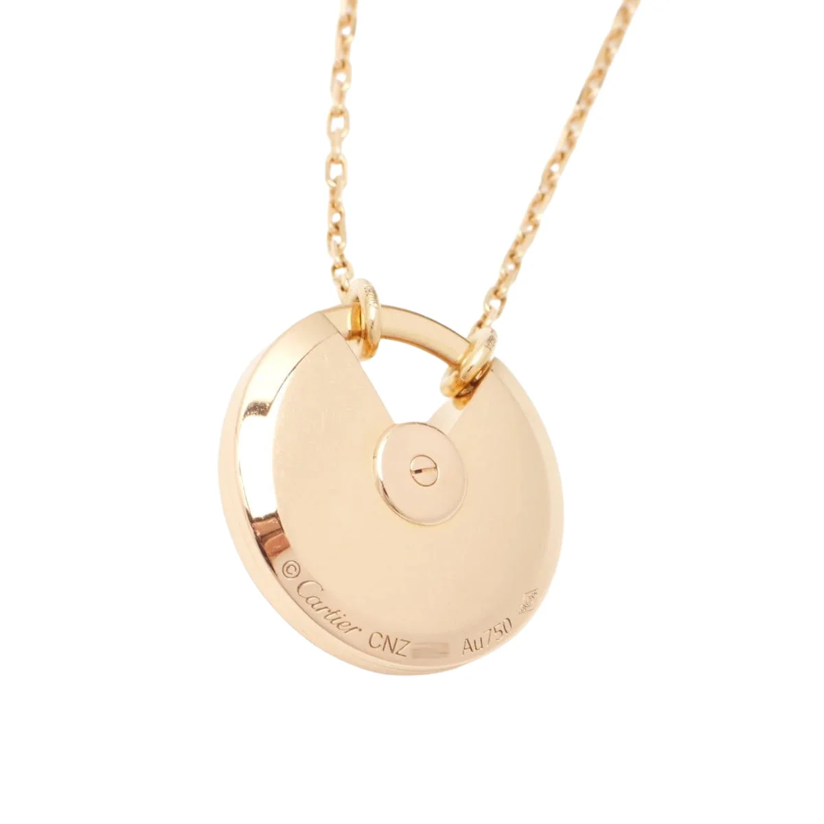 Sautoir Cartier Amulette PM en or rose et bois d'amourette - Image 6