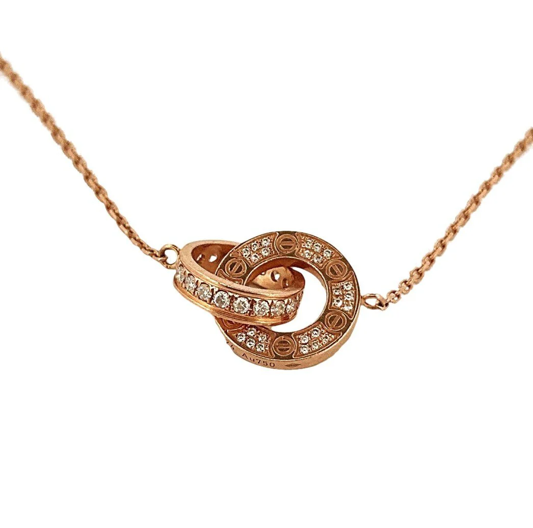 Collier CARTIER "Baby Love" en or rose et diamants