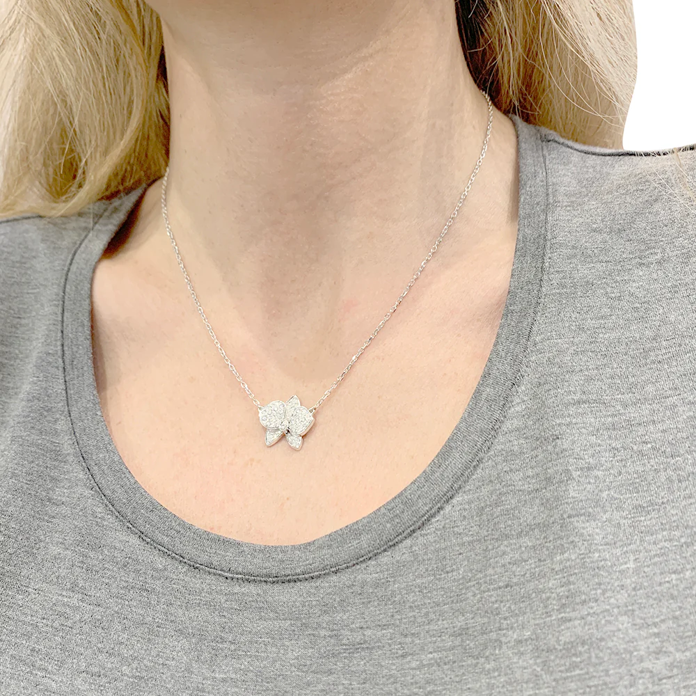 Collier Cartier, "Caresse d'Orchidées", or blanc, diamants - Image 5